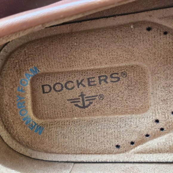 Dockers Men Shoes Slip On Loafer Tassels Brown Leather Upper Size 11.5M main image 4